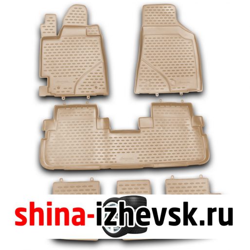 Коврик Autofamily коврик в салон полиуретановый бежевый для TOYOTA Highlander II 2010-2014 в Ижевске